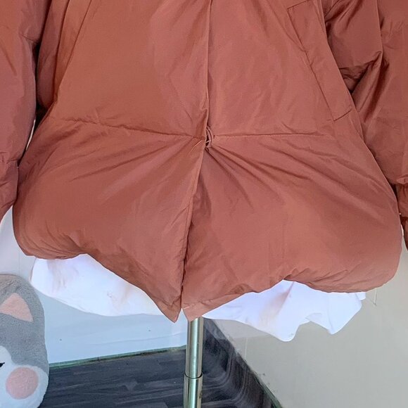 Oversized Puffer Jacket Mauve Pink Bubble Coat - Picture 3 of 4